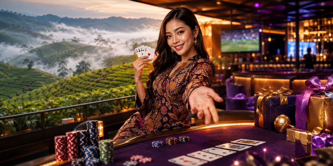Pemain cili88 Malaysia menikmati permainan poker dalam talian dengan motif batik tradisional